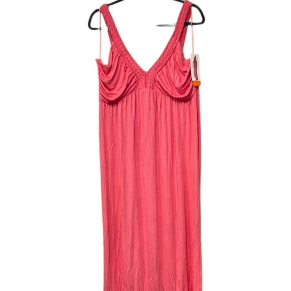 NWT Design History Vibrant Pink Maxi Dress, P2P:20”, L:58”
